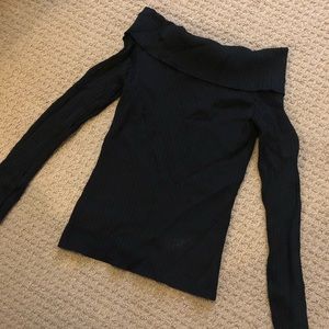 Black over the shoulder top